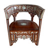 Mother of Pearl Inlaid Hand Designed Chair - MOP-CH014