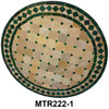 24 Inch Round Moroccan Tile Table - MTR222