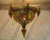 Moroccan Chandelier with Multi-Color Glass - CH065
