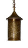 Cylinder Shaped Hanging Brass Lantern - LIG136