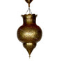 Hanging Hand Punched Brass Lantern - LIG189