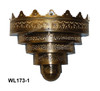 Brass and Silver Wall Sconce - WL173