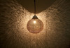 Hand Punched Hanging Brass Ball Lantern - LIG218