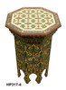Hand Painted Side Table with Tile Top - HP317