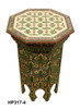 Hand Painted Side Table with Tile Top - HP317
