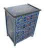 Hand Painted Wooden Nightstand - HP-CA028