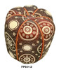 Fabric Pouf with Vibrant Colors - FP031