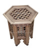 Wooden Moucharabieh Side Table - CW-ST042