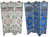 Hand Painted Wooden Screen Divider - WPN-015