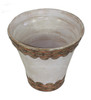 Hand Painted Metal and Ceramic Vase - VA072