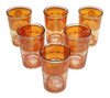 Moroccan Tea Glasses with Gold Motif Design - TG019