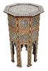 Tall Syrian Inlay Side Table - MOP-ST069