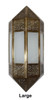 Brass Wall Sconce with White Glass - WL191