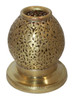 Hand Punched Brass Candle Holder - HD184