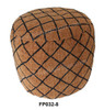 Multi-Color Wool Fabric Pouf - FP032