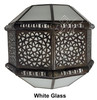White and Clear Glass Wall Sconce - WL197