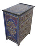 Moroccan Hand Painted Nightstand - HP-CA047