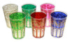 Multi Color Tea Glasses with Gold Motif Design - TG20AC-41