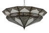 Mediterranean Style Hanging Lantern with White Glass - LIG339