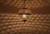 Honeycomb Design Silver Lantern - LIG353