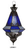 Hanging Multi Color Glass Lantern - LIG362