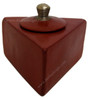 Tadelakt Triangular Ceramic Box - CER-TBT