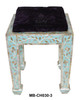 Small Mother of Pearl Inlay Ottoman - MB-CH030