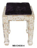 Small Mother of Pearl Inlay Ottoman - MB-CH030