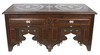 Mother of Pearl Inlaid Carved Wood Coffee Table - MOP-ST095