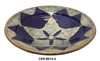 Hand Painted Ceramic Bowl with Metal Work - CER-B014
