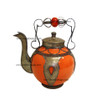 Moroccan Decorative Ceramic and Metal Teapot - CER02