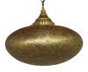 Hand Punched Brass Ceiling Light 