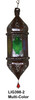 Hanging Multi Color Glass Lanterns - LIG398