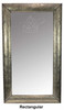 Hand Carved Silver Nickel Mirrors - M-EM021