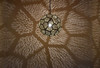 Intricately Designed Round and Brass Chandelier 