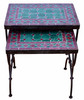 Green and Red Nesting Tile Tables - MT768