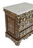 Bone Inlay Nightstand with Three Drawers - MOP-DR064