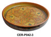 Hand Painted Ceramic Plates with High Rim - CER-P042