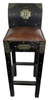 Barstool Height Metal and Hard Leather Chair - ML-CH302