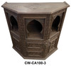 Vintage Carved Wood Cabinet - CW-CA100