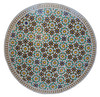 48 Inch Blue Multi-Color Moroccan Mosaic Tile Table Top - MTR354