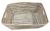 Rectangular Shaped Handwoven Straw Basket - HB027