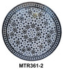 32 Inch Multi-Color Intricately Designed Mosaic Tile Table Top - MTR361