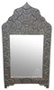Tall Rectangular Shaped Carved Metal Frame Mirror - M-MR005