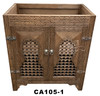 Hand Carved Wooden Bathroom Vanity - CW-CA105