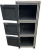 Tall Black and White Camel Bone Storage Cabinet - MB-CA079