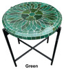 Round Tile Coffee Tables with Foldable Base - HD275