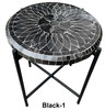 Round Tile Coffee Tables with Foldable Base - HD275