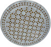 24 Inch Intricately Designed Round Tile Table Top - MTR540