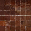 Dark Brown Glazed Zellige Mosaic Tile - TM114